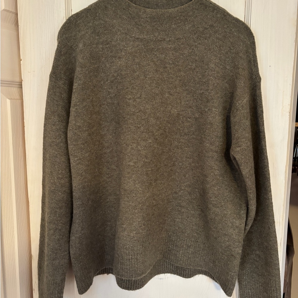 Uniqlo Women's Olive Cowlneck Sweater
